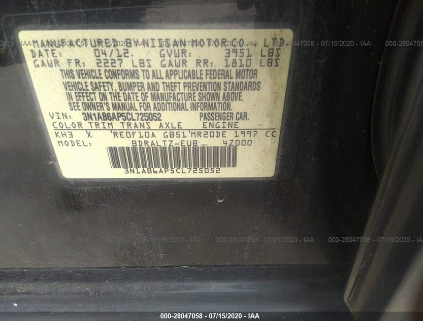 3N1AB6AP5CL725052