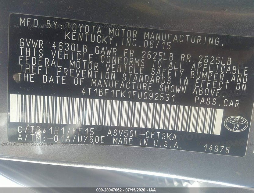 4T1BF1FK1FU092531