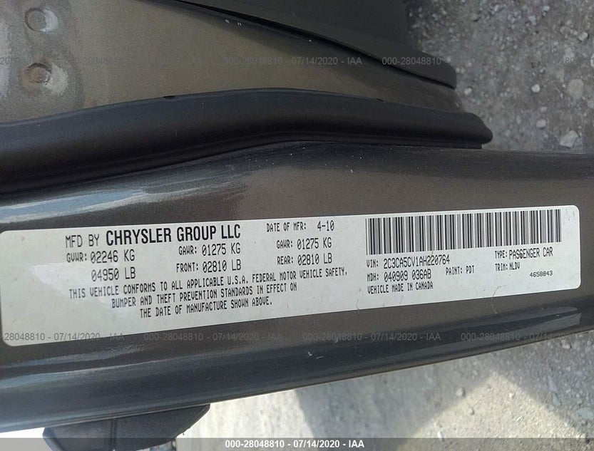 2C3CA5CV1AH220764