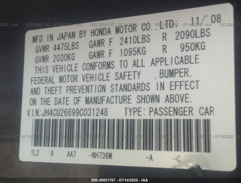 JH4CU26699C031248