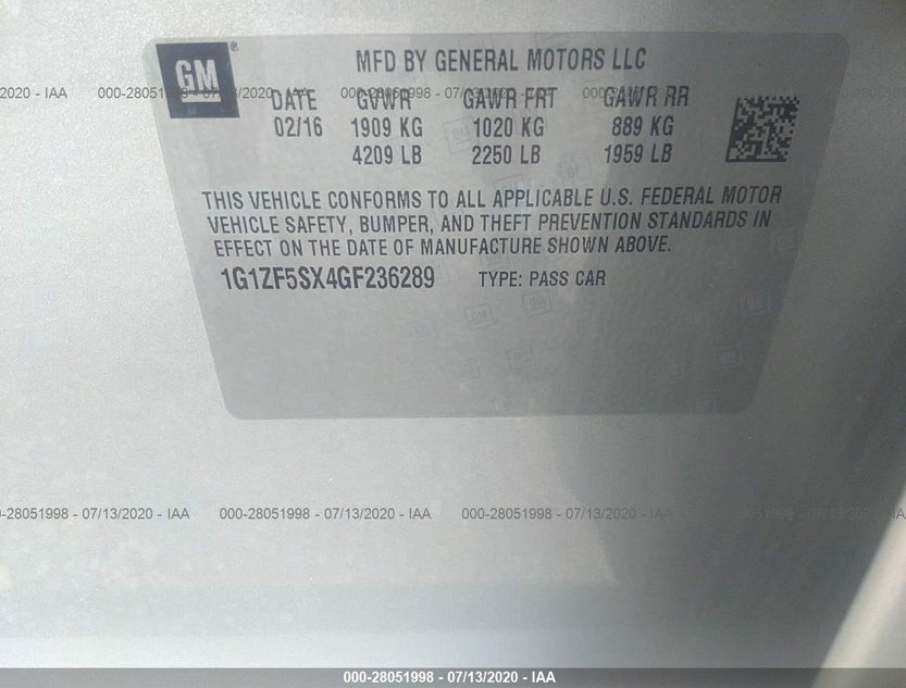 1G1ZF5SX4GF236289