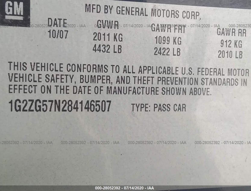 1G2ZG57N284146507