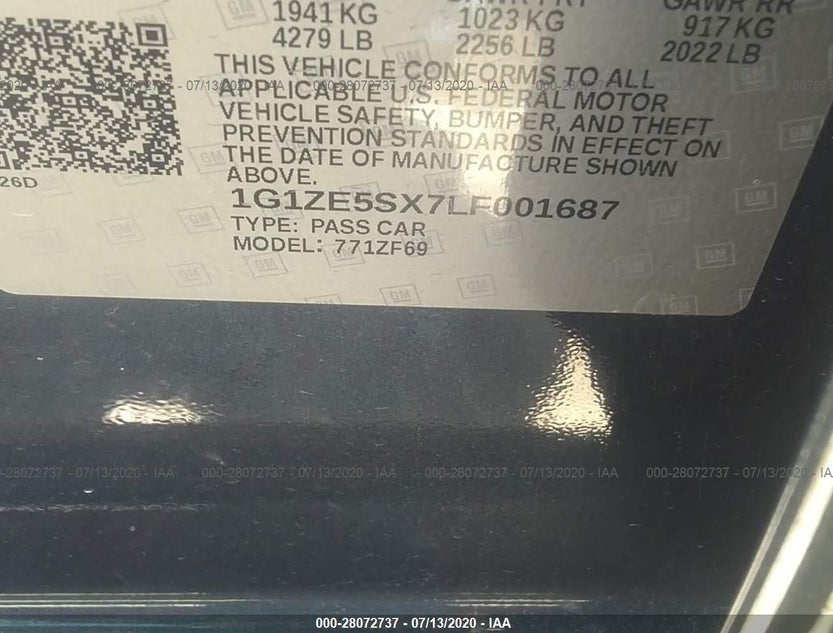 1G1ZE5SX7LF001687