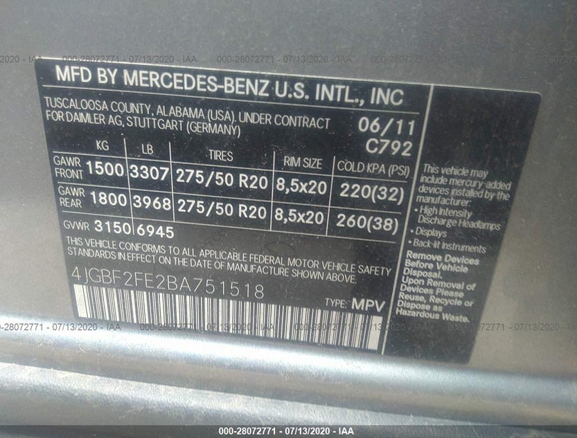 4JGBF2FE2BA751518