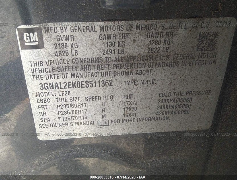 3GNAL2EK0ES511362