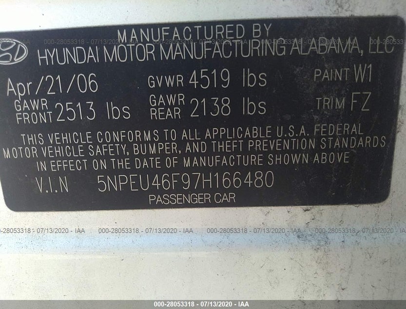 5NPEU46F97H166480