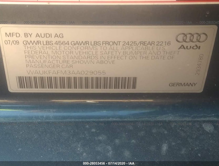 WAUKFAFM3AA029055