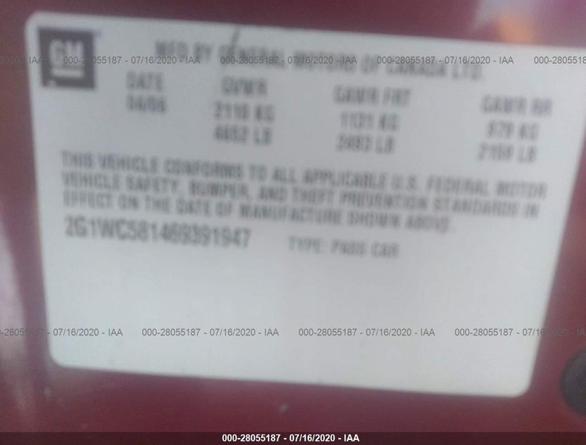 2G1WC581469391947
