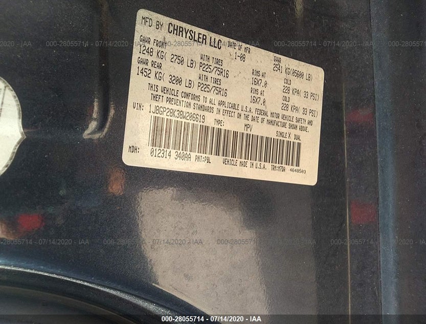 1J8GP28K38W206619
