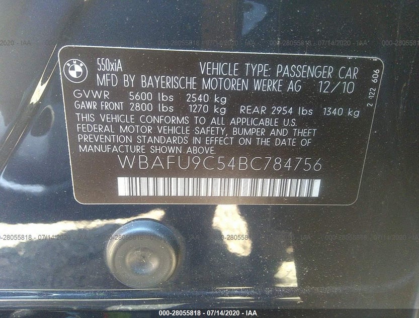 WBAFU9C54BC784756