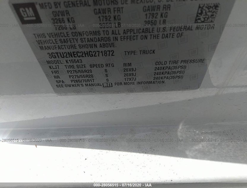 3GTU2NEC2HG271872