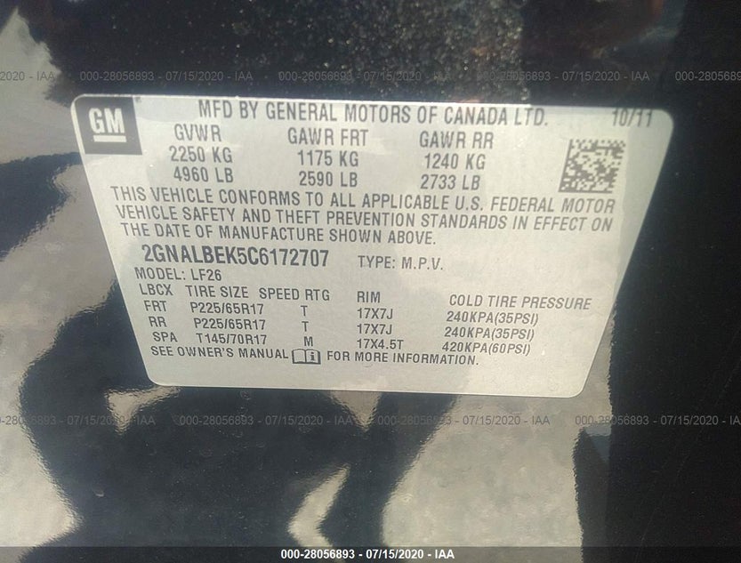 2GNALBEK5C6172707