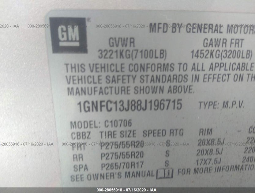 1GNFC13J88J196715