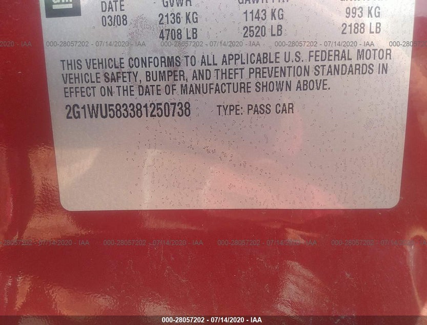 2G1WU583381250738