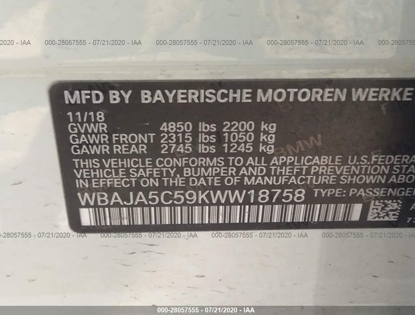 WBAJA5C59KWW18758