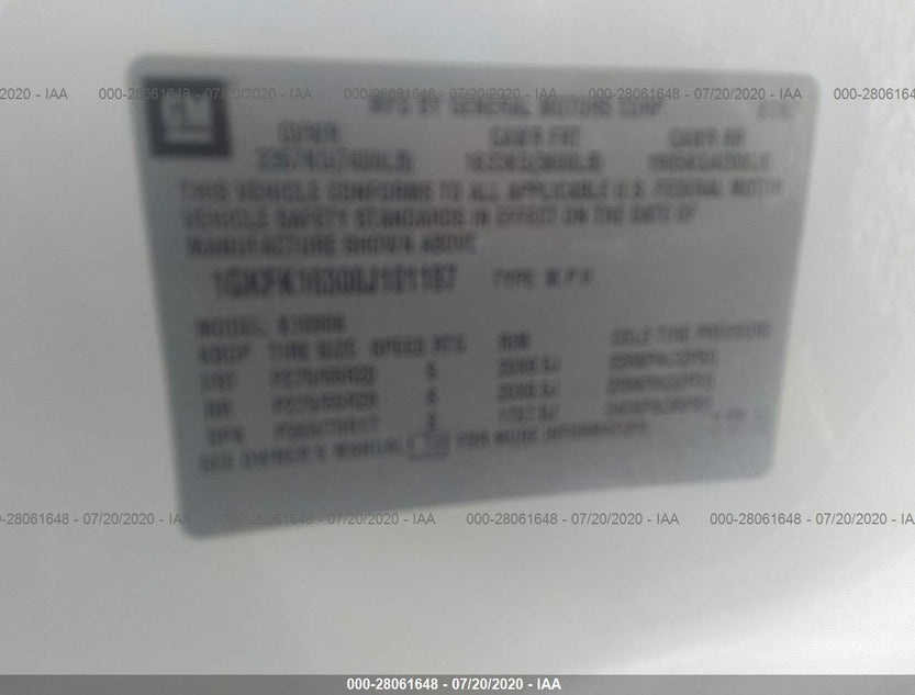 1GKFK16308J101187