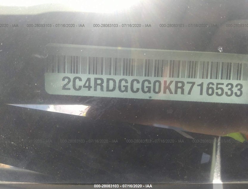 2C4RDGCG0KR716533