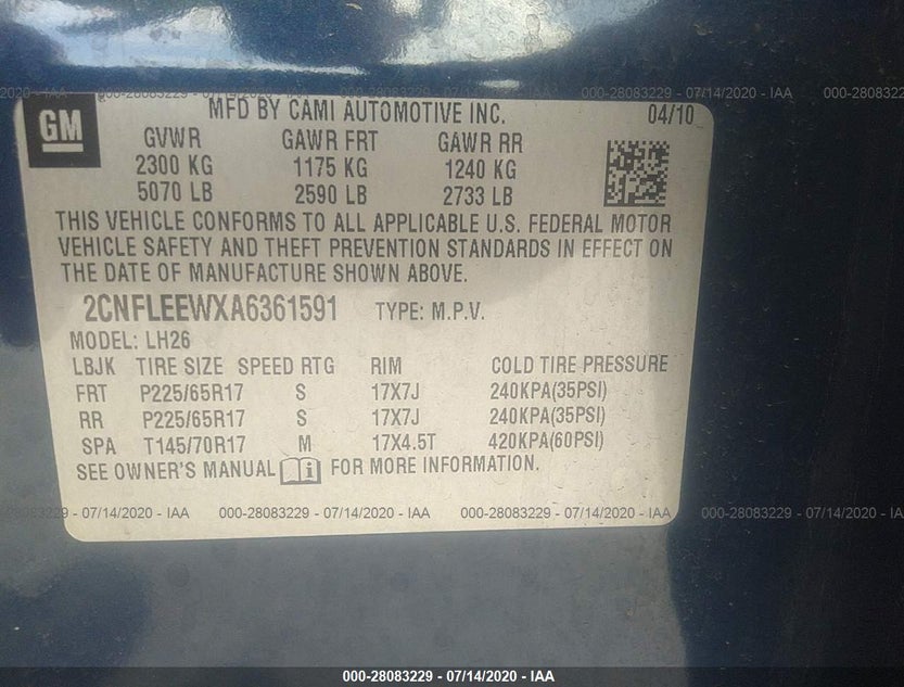 2CNFLEEWXA6361591