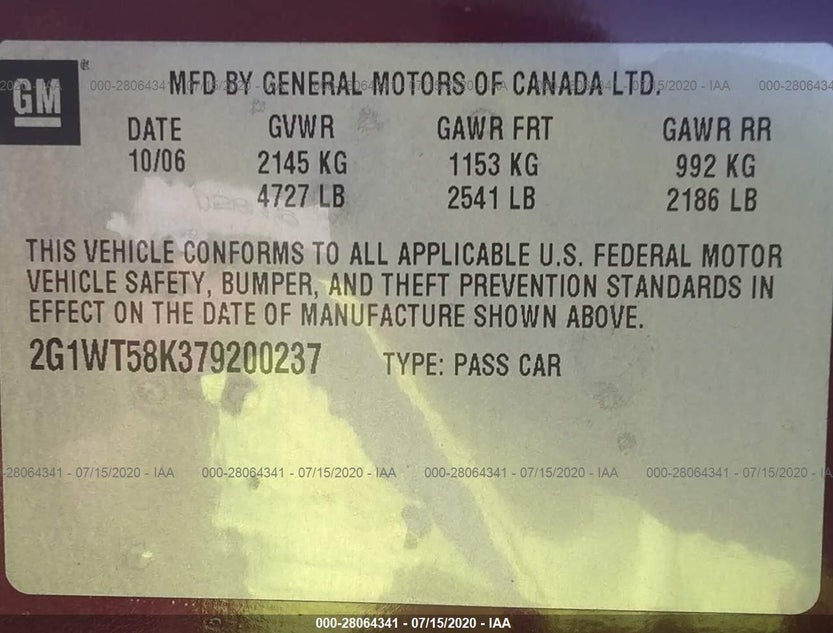 2G1WT58K379200237