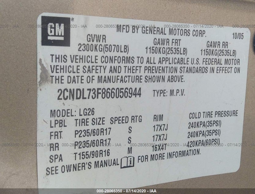 2CNDL73F866056944