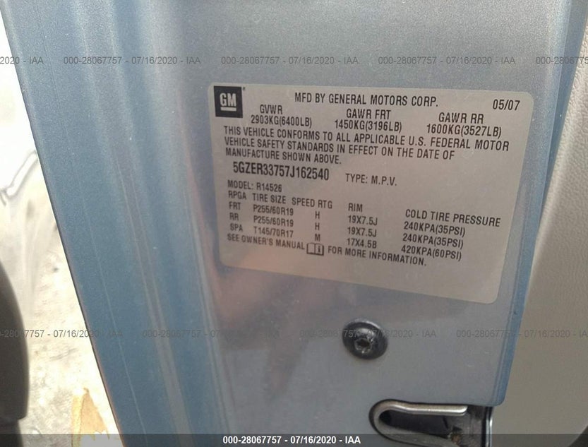 5GZER33757J162540