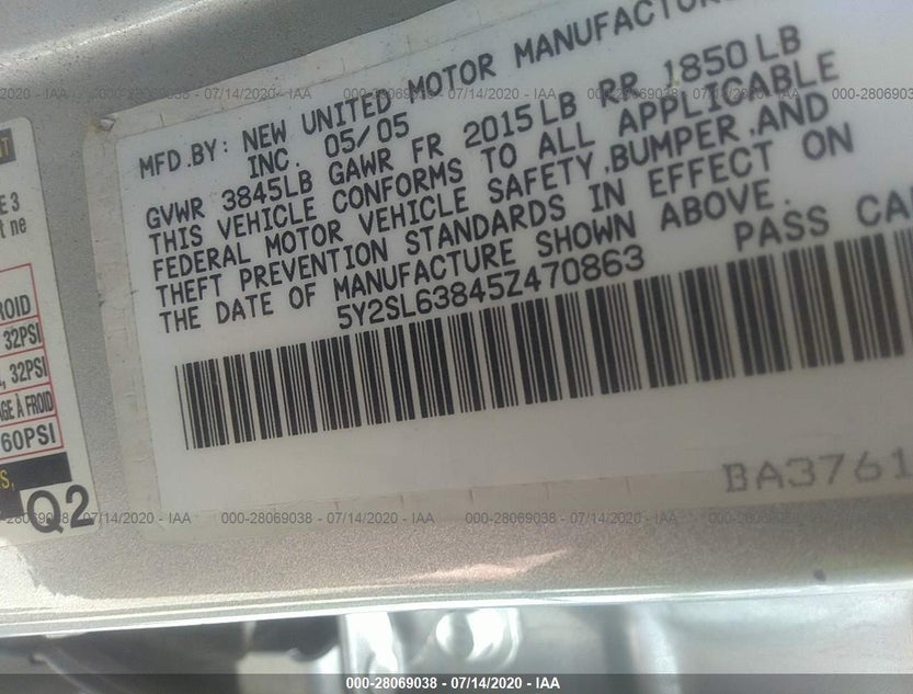 5Y2SL63845Z470863