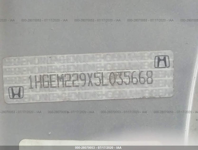 1HGEM229X5L035668