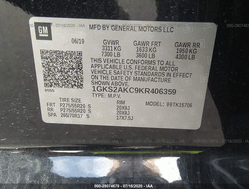 1GKS2AKC9KR406359