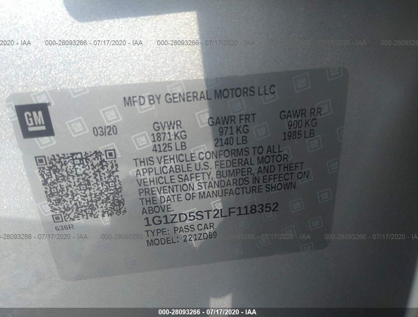 1G1ZD5ST2LF118352
