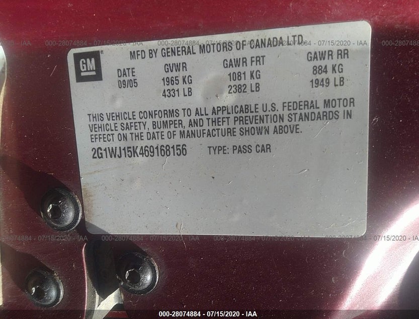 2G1WJ15K469168156