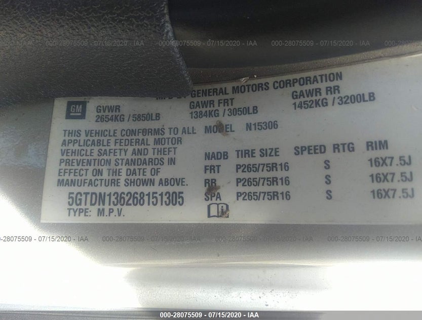 5GTDN136268151305