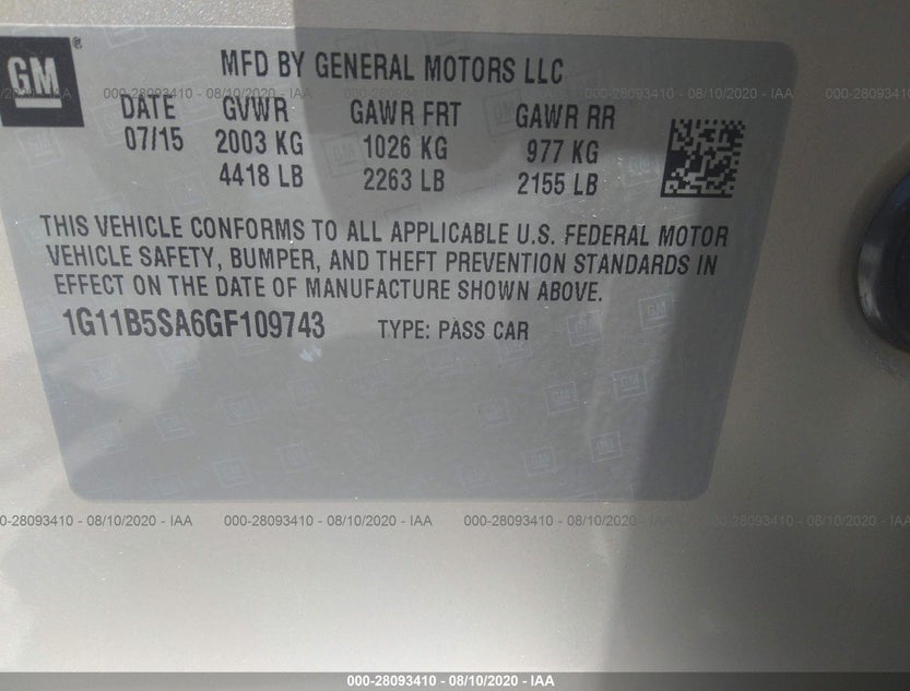 1G11B5SA6GF109743