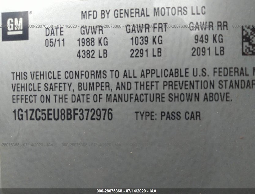 1G1ZC5EU8BF372976