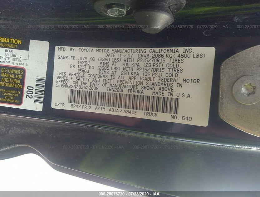 5TENX22N38Z522008