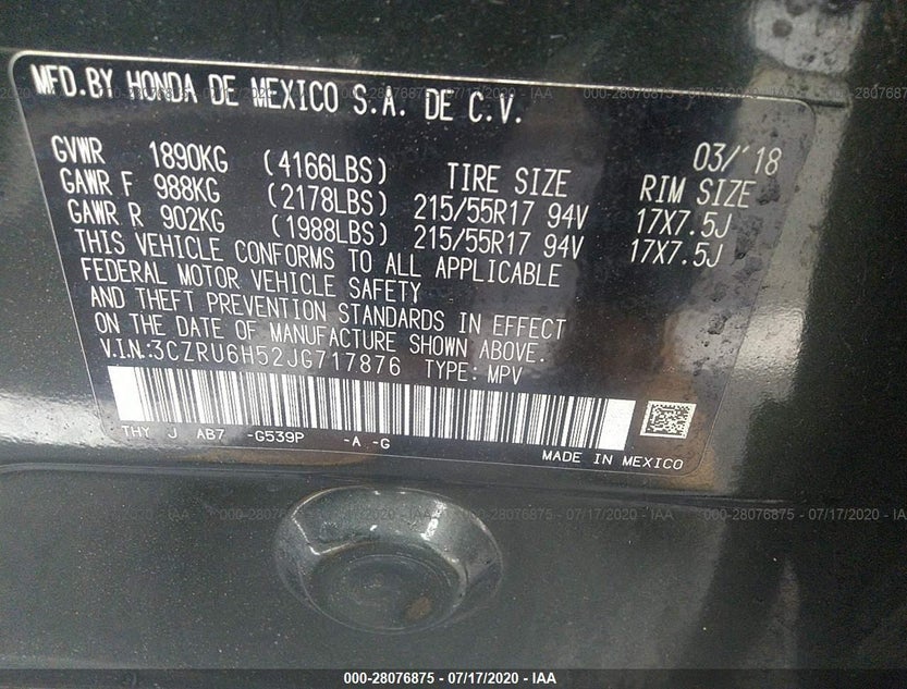 3CZRU6H52JG717876