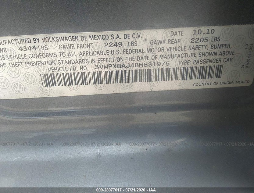3VWPX8AJ4BM631976