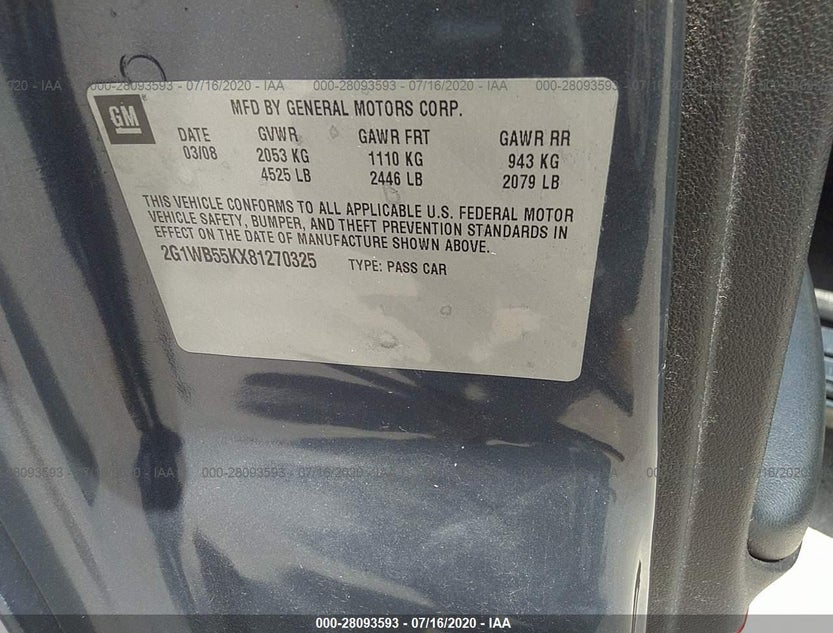2G1WB55KX81270325