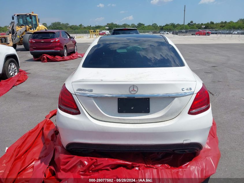 2017 Mercedes-Benz Amg C 43 4Matic VIN: 55SWF6EB6HU218820 Lot: 28077582