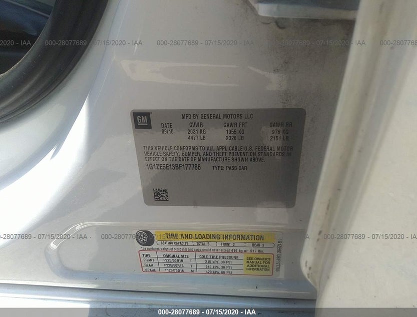 1G1ZE5E13BF177786