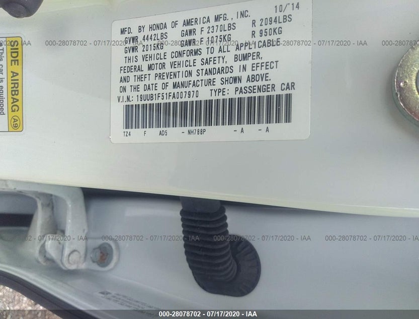 19UUB1F51FA007970