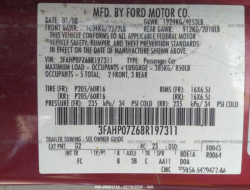 3FAHP07Z68R197311