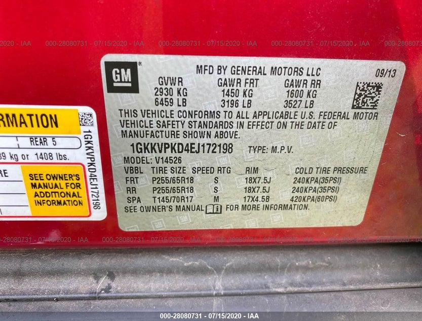 1GKKVPKD4EJ172198