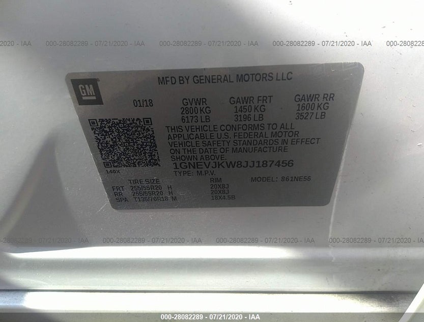 1GNEVJKW8JJ187456