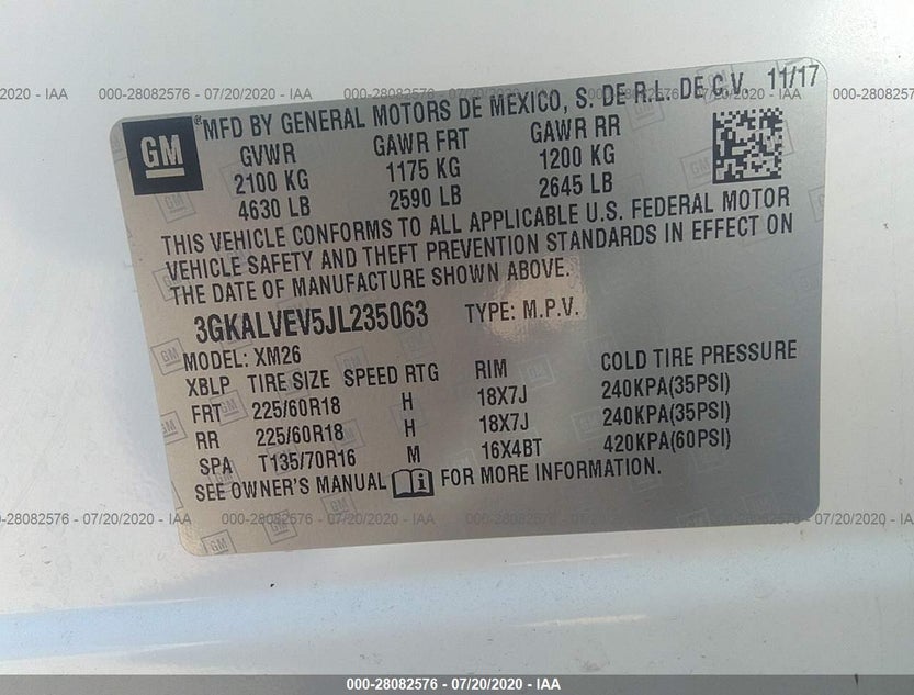 3GKALVEV5JL235063