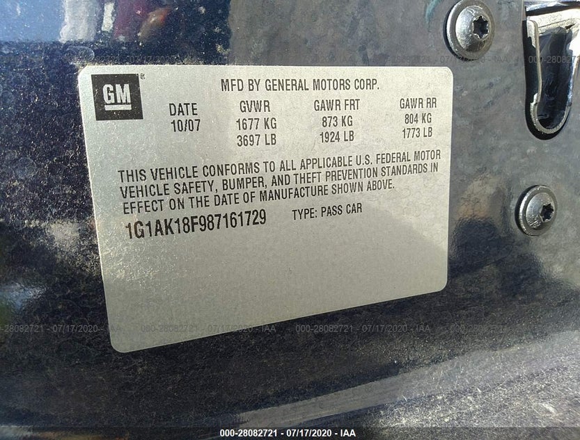 1G1AK18F987161729