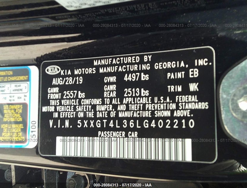 5XXGT4L36LG402210