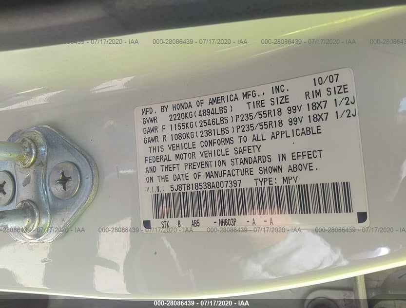 5J8TB18538A007397