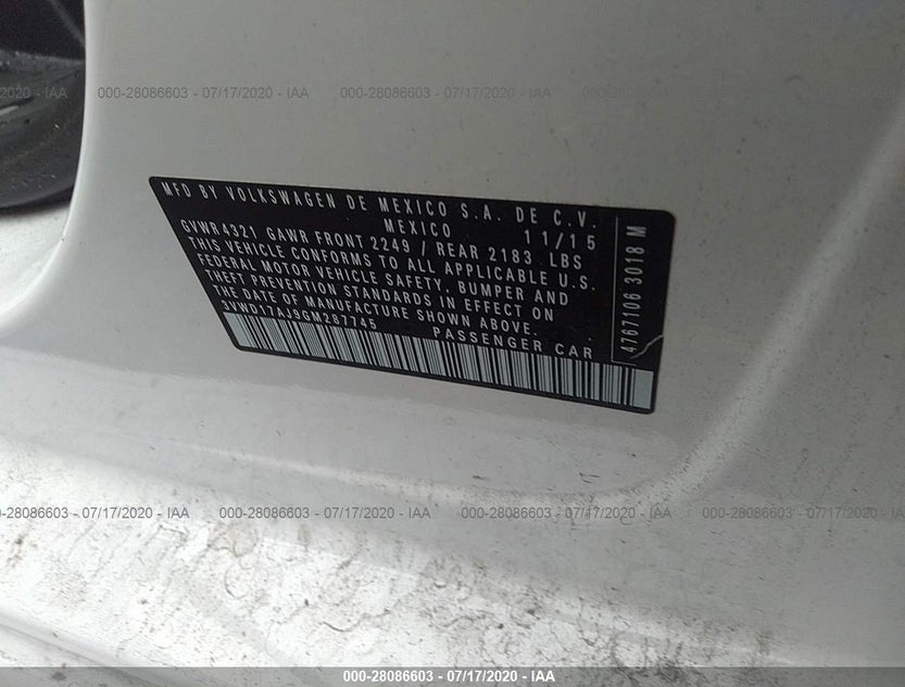 3VWD17AJ9GM287745