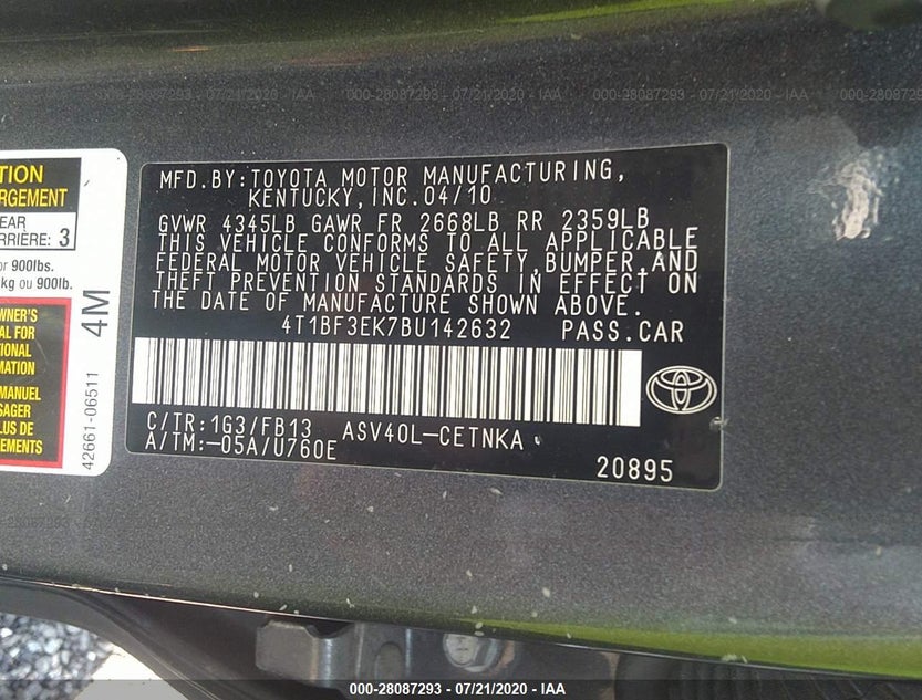 4T1BF3EK7BU142632