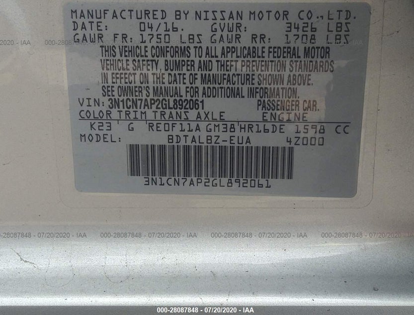 3N1CN7AP2GL892061